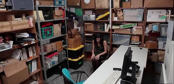  Petite teen shoplifter fucked her way out of trouble
